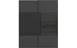 Goossens kledingkast finca combi glans mat glas wit hoogwaardig meubelplaat - 8244375-{merk}-finca-combi-sts-wit-schuifdeuren-02